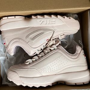 COPY - *NEVER WORN* pink Fila Disruptor II Premiu…